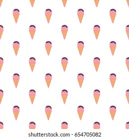Ice cream seamless vector