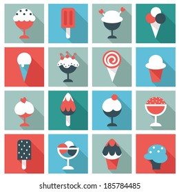 Eis-Set - flaches Design