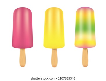 Ice cream set. vector illustration