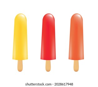 Ice cream set. vector illustration
