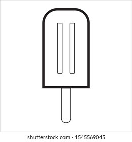 ice cream shaped simple icon vector