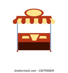 ice cream shop kiosk isolated icon