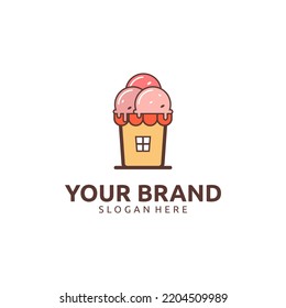ICE CREAM SHOP LOGO DESIGN