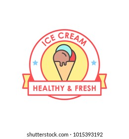 Ice Cream Shop Logo Template