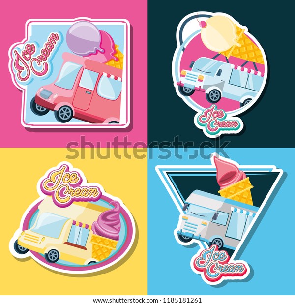 ice cream shop set\
vans