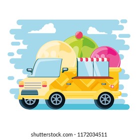 ice cream shop van