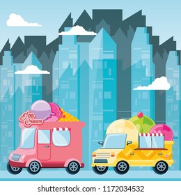 ice cream shop van