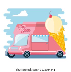 ice cream shop van