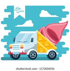 ice cream shop van
