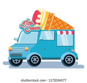 ice cream shop van