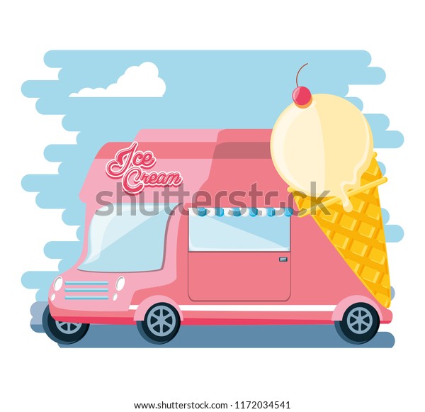 ice cream shop\
van