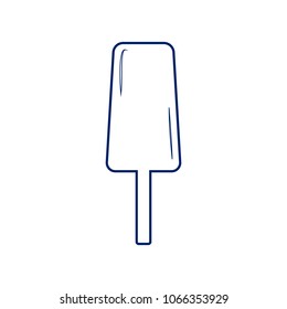 Ice Cream sign. Vector. Flat style black icon on white.