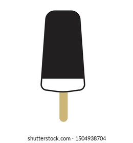 Ice cream silhouette icon. isolated illustrator. vector image file