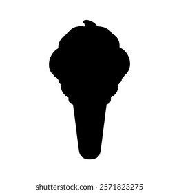 Ice cream silhouette icon vector design.