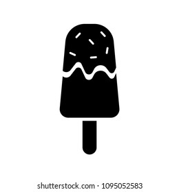 ice cream silhouette vector