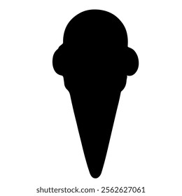 Ice cream silhouette vector icon sign symbol illustration design.
