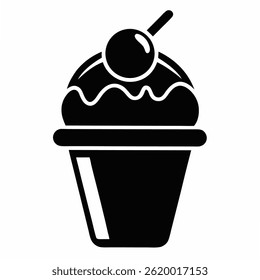 Imagen de Vector de silueta de helado