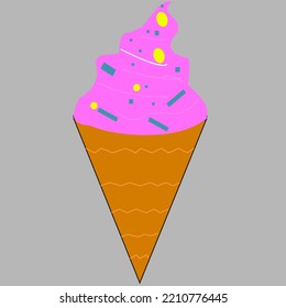 ice cream. simple design. suitable for logos, symbols, brands and icons