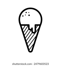 helado - icono de Vector simple