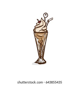 ice cream smoothie drawing object