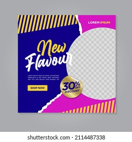 ice cream social media banner template	