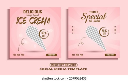  Ice Cream Social Media Post Template