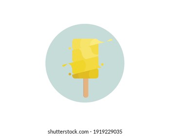Ice Cream Splash  Circle Icon