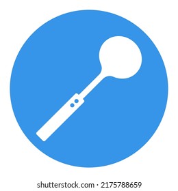 Ice cream spoon vector glyph icon. Kitchen appliances. Graph symbol for cooking web site design, logo, app, UI