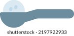 ice cream spoon Vector illustration on a transparent background.Premium quality symbols.Stroke vector icon for concept and graphic design.