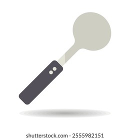 Ice cream spoon vector isolated icon. Kitchen appliances. Graph symbol for cooking web site design, logo, app, UI