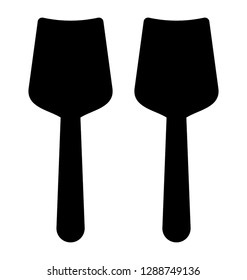 Ice cream spoons icon