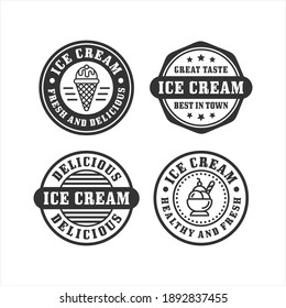 Ice cream stamp premium collectiction