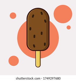 chocolate con crema de helado con patatas fritas de choco
