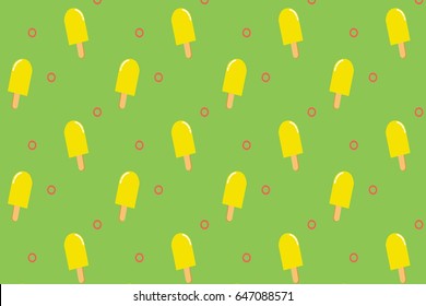 ice cream stick colorful bright modern vector clean simple editable pattern