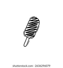 ICE CREAM STICK DOODLE HAND DRAWN VECTOR 3