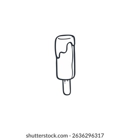ICE CREAM STICK DOODLE HAND DRAWN VECTOR 2