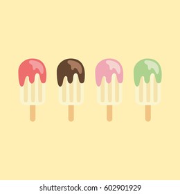 Ice Cream Stick Flat Icon