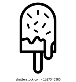 ice cream stick icon vector