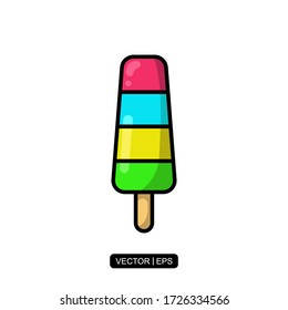 Ice Cream Stick icon vector illustration logo template for many purpose. Isolated on white background.