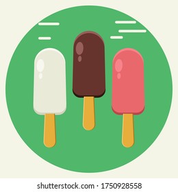 Ice cream stick icon vector illustration