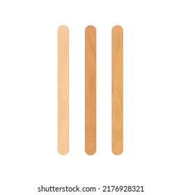 Ice cream stick isolated on a white background