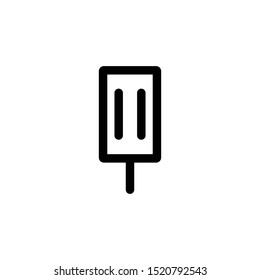 Ice cream stick line vector icon