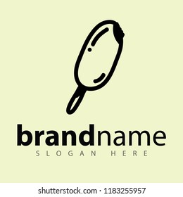 Ice Cream Stick Logo Icon