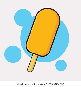 ice cream stick orange flavor
