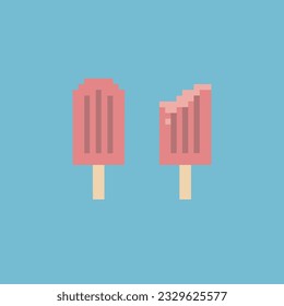 ice cream stick pixel art