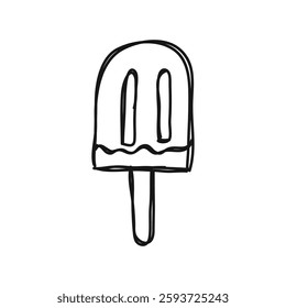 Ice Cream Stick Popsicle Doodle Design