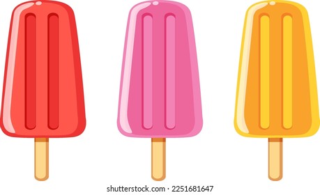Ice crema de crema o vectores de pala aislados