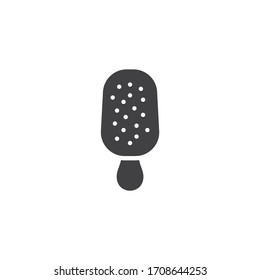Ice cream stick vector icon. filled flat sign for mobile concept and web design. Popsicle ice cream glyph icon. Symbol, logo illustration. Vector graphics