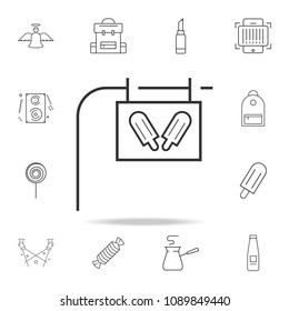 ice cream sticker icon. Detailed set of web icons and signs. Premium graphic design. One of the collection icons for websites, web design, mobile app on white background