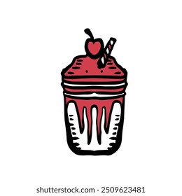 ice cream sticker and icon for your design